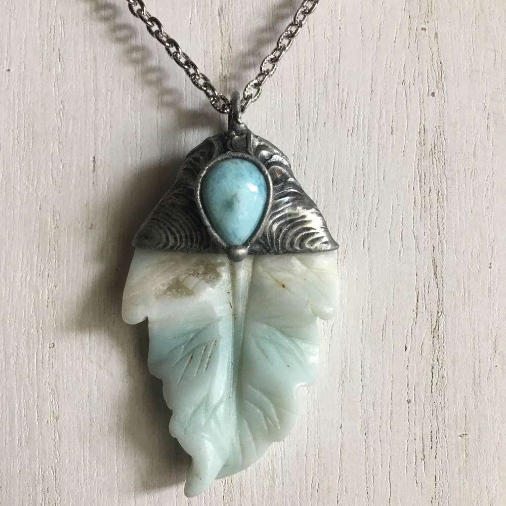 “Dryad” Amazonite & Larimer necklace